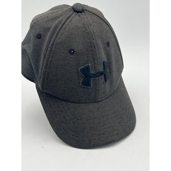 Under Armour Heathered Gray Adjustable Baseball Cap With Embroidered Logo For Ki - Picture 1 of 13